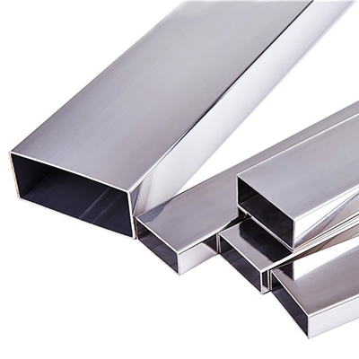 Persegi 405 Pipa Stainless Steel Logam Dilas Ketebalan Dinding 1.5mm Mulus