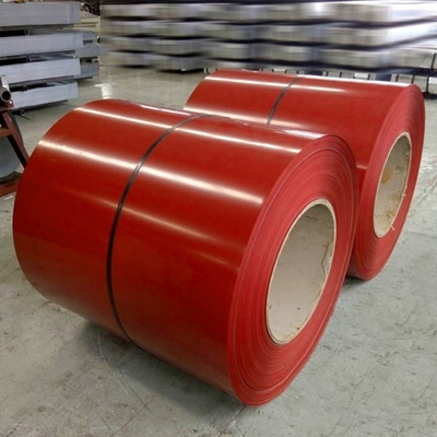 Warna Coated PPGI Steel Coil SGCC Prepainted Galvanized Untuk Lembaran Atap