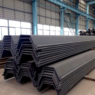 Q235 Q345 Q345b Profil Baja Struktural Tipe U Hot Rolled Sy295 Steel Sheet Piles
